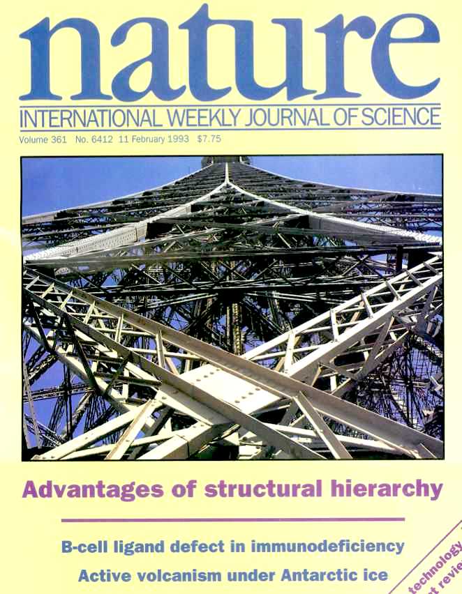 Cover - Eiffel, Nature article